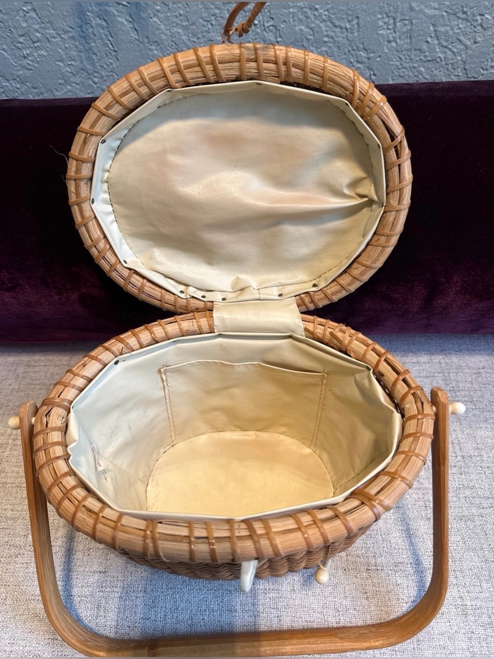 Nantucket Basket, c1988 unique and collectible Handbag or basket or best offer - Picture 3 of 12